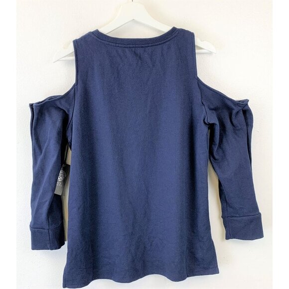 NWT VINCE CAMUTO Cold-shoulder Snap-sleeve Top - Picture 3 of 8
